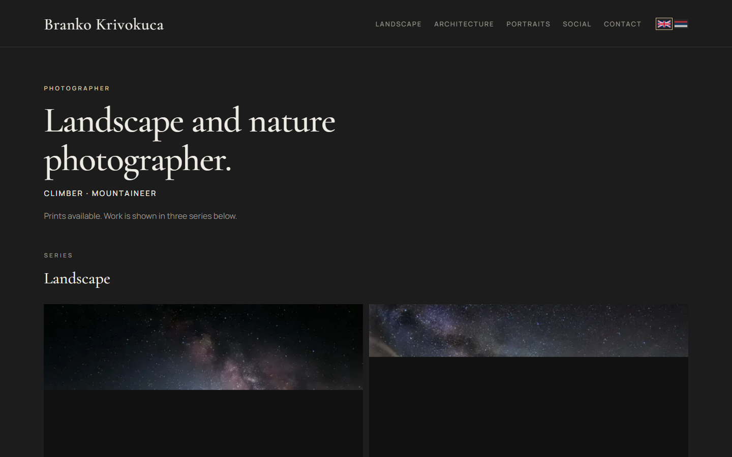 Web stranica Branko Krivokuća