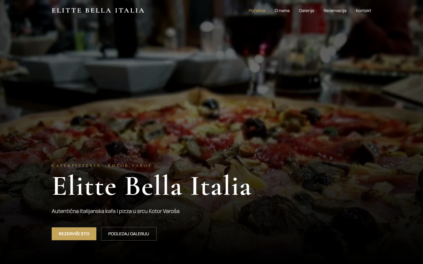 Web stranica Elitte Bella Italia